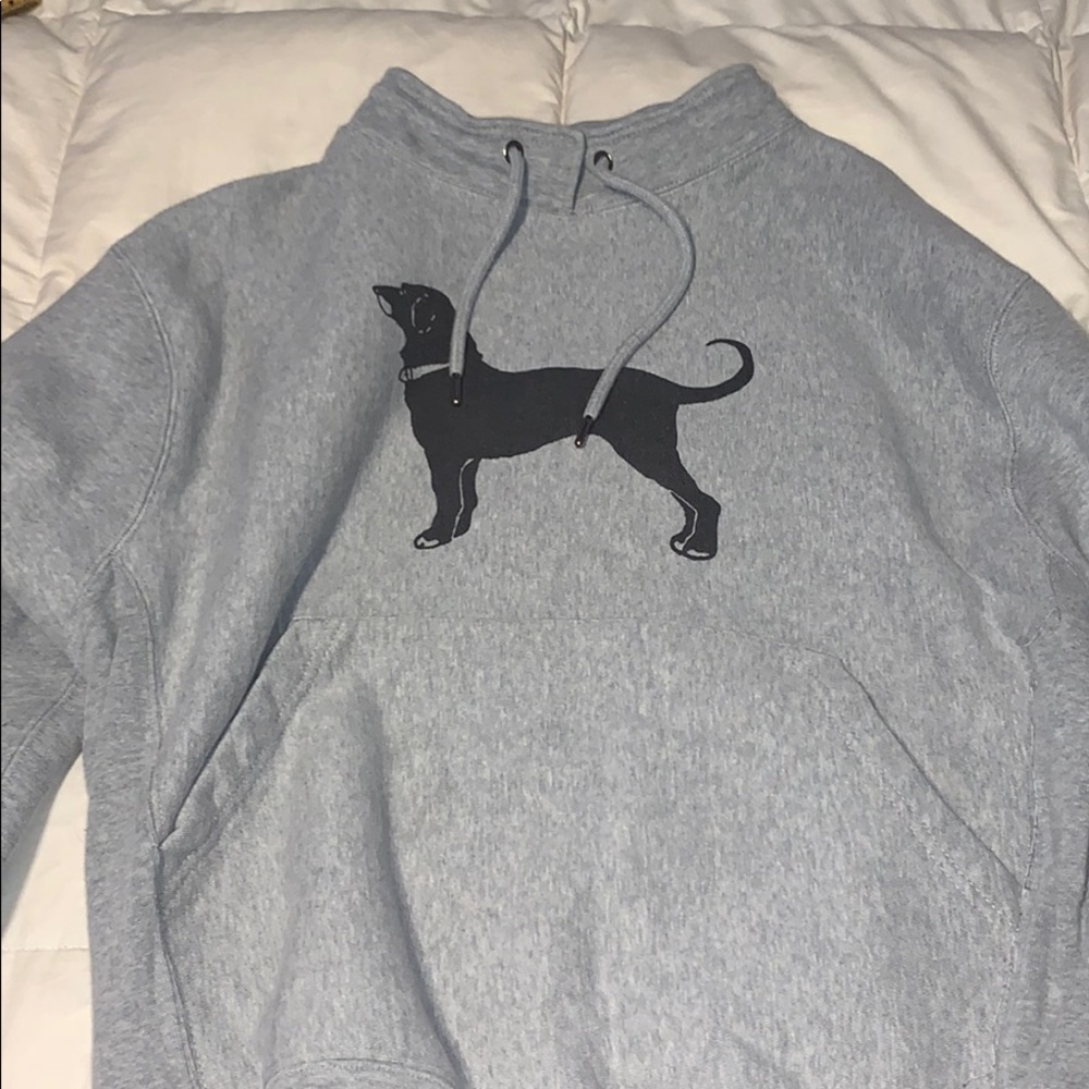 Black dog mock neck sweatshirt